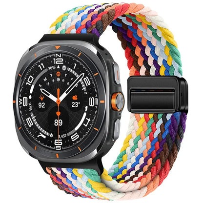 Magnetic Nylon Strap for Samsung Galaxy Watch Ultra 47mm – Adjustable Loop Bracelet Band Accessory