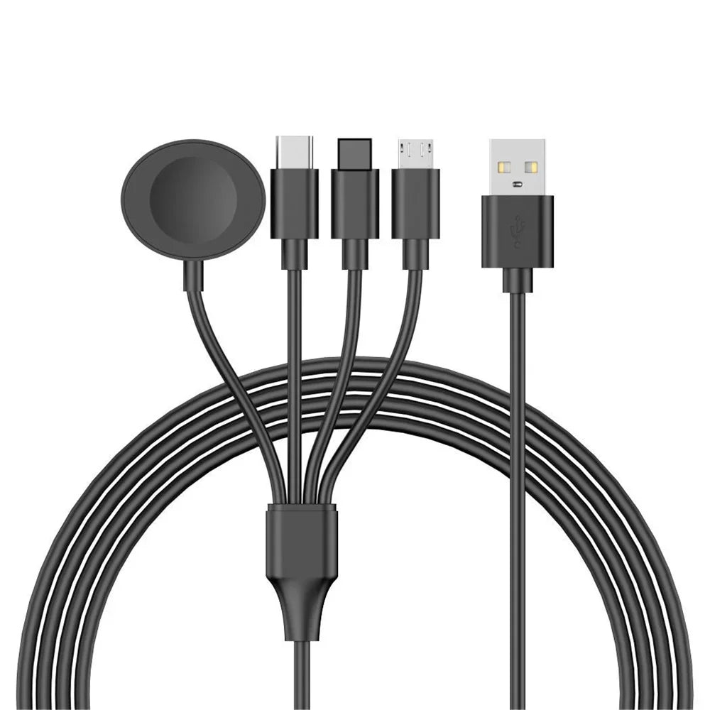 4-in-2 Multi Watch Charging Cable – Fast USB Type-C Charger for iWatch, iPhone, AirPods & iPad Accessories