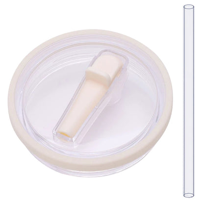 40oz Tumbler Flip Straw Lid – Spill-Proof, Reusable Replacement Cover for Stanley Cups