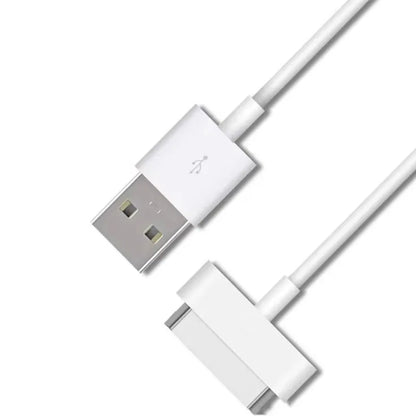 30-Pin USB Charging Cable Adapter - Data Sync and Charger Accessory for iPhone 3G, 3GS, 4, 4S, iPad 1–3, and iPod
