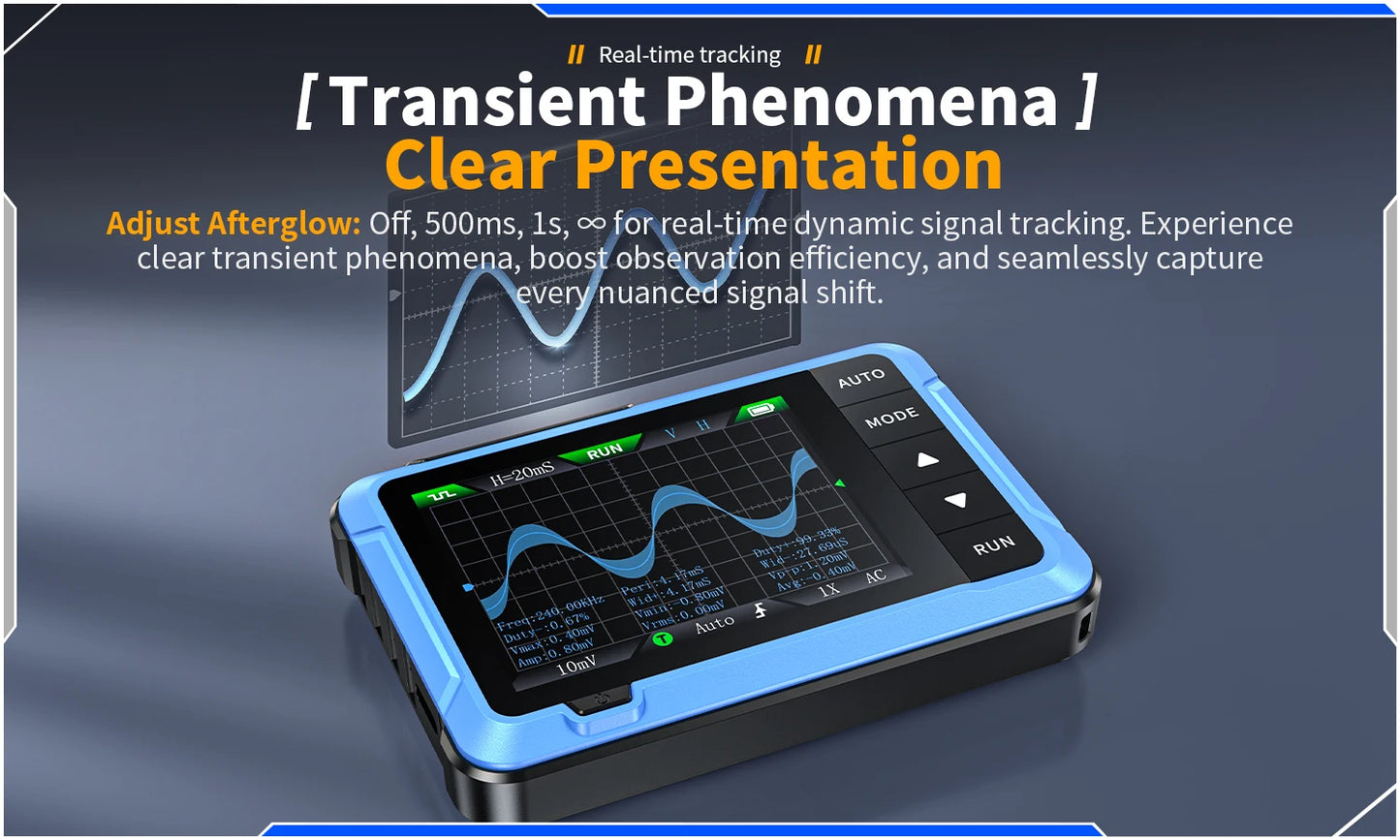 FNIRSI DSO510 DSO152 DSO153 Mini Handheld Digital Oscilloscope | 2-in-1, 48MS/s, 10MHz Bandwidth for Electronic Repair
