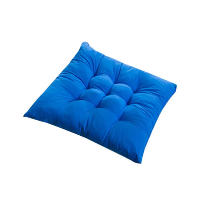 Solid Square Chair Cushion – Seat Pad with Anti-Skid Strap, Indoor & Outdoor Sofa Pillow for Home, Office & Car