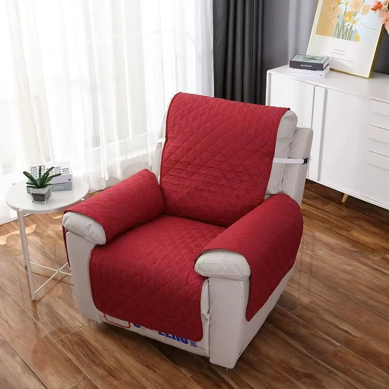 Solid Color Recliner Sofa Cover – Anti-Slip Pet & Kid Proof Chair Slipcover Furniture Protector for Armchair & Recliner Anti-Wear Use