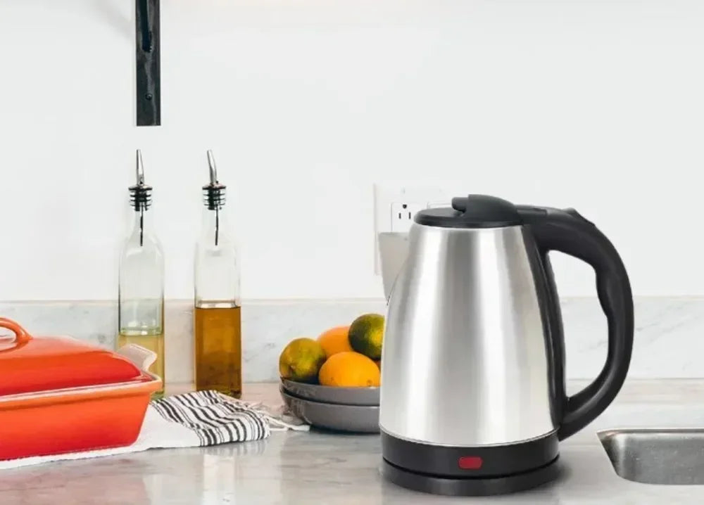 2L Stainless Steel Electric Kettle | 1500W Smart Whistle Kettle for Tea & Coffee