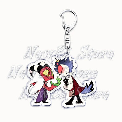 Helluva Blitzo Anime Keychain – Boss Pendant Bag Accessory & Fan Gift Keyring Jewelry