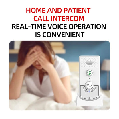 2-Pack H8-2T Wireless Intercoms — Long-Distance Portable Home Voice Intercom for Elderly Communication