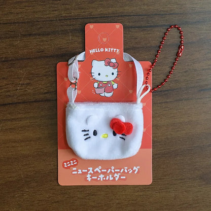 Sanrio Doll Clothing & Accessories Set – Hello Kitty, My Melody & Kuromi Outfit for Labubu V1/V2 Dolls with Hair Band & Messenger Bag