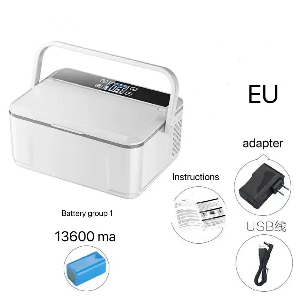 Double Layer Large Capacity Insulin Cooler Box – Portable Medicine Refrigerator for Insulin Storage