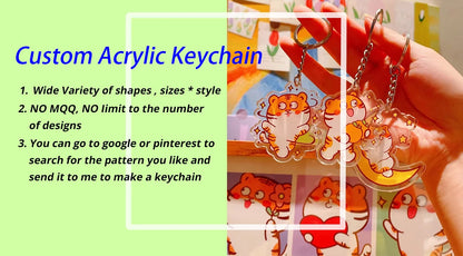 Custom Acrylic Keychain — Personalized Cat & Dog ID Charm, Holographic Photo Pet Souvenir, Birthday Gift with Name
