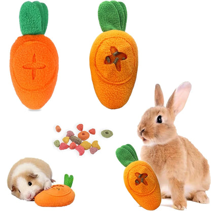 Washable Rabbit Foraging Puzzle Toy – Interactive Feeding & Hiding Food Game for Rabbits, Guinea Pigs & Small Animals