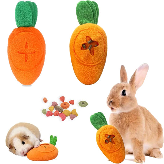 Washable Rabbit Foraging Puzzle Toy – Interactive Feeding & Hiding Food Game for Rabbits, Guinea Pigs & Small Animals