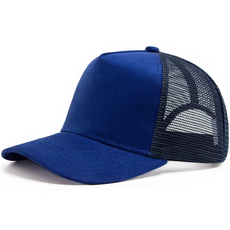 Unisex Cotton Mesh Trucker Hat - Multi Color Casual Summer Baseball Cap for Men & Women