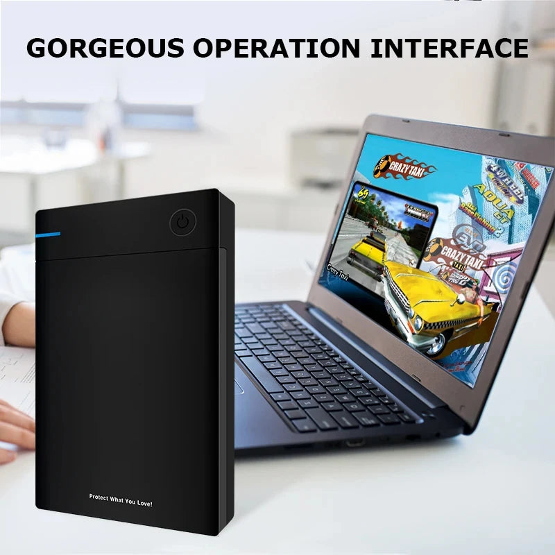 Hyperspin HDD with 100,000+ Retro Games – Portable Game Hard Drive for PS4/PS3/PS2/Wii/WiiU/SS/N64, Compatible with Windows 7/8/10