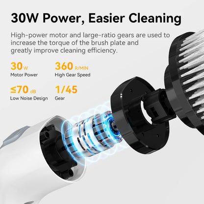 Cordless Electric Cleaning Brush – Multifunctional Handheld Spin Scrubber with 7 Attachments for Bathroom & Kitchen