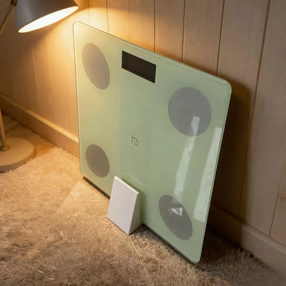 Body Fat Scale Storage Rack - Floor Standing Weight Scale Holder & Organizer Shelf
