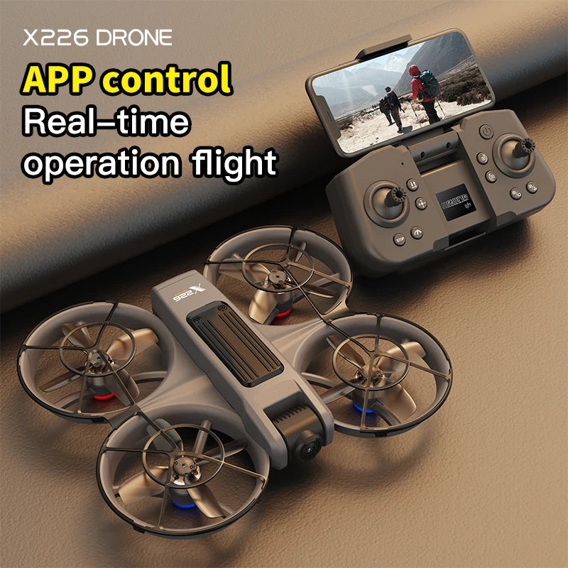 X266 Mini RC Drone – 8K HD Dual Camera, 6-Axis Headless Quadcopter with 360° Flip, Remote Control Helicopter Toy for Boys