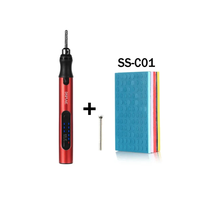 DSPIAE ES-P Sander Pen Sponge Sanding Disc - Round Pre-Cut Abrasive Sandpaper for Portable Electric Sharpening Pen 4.2V 10W