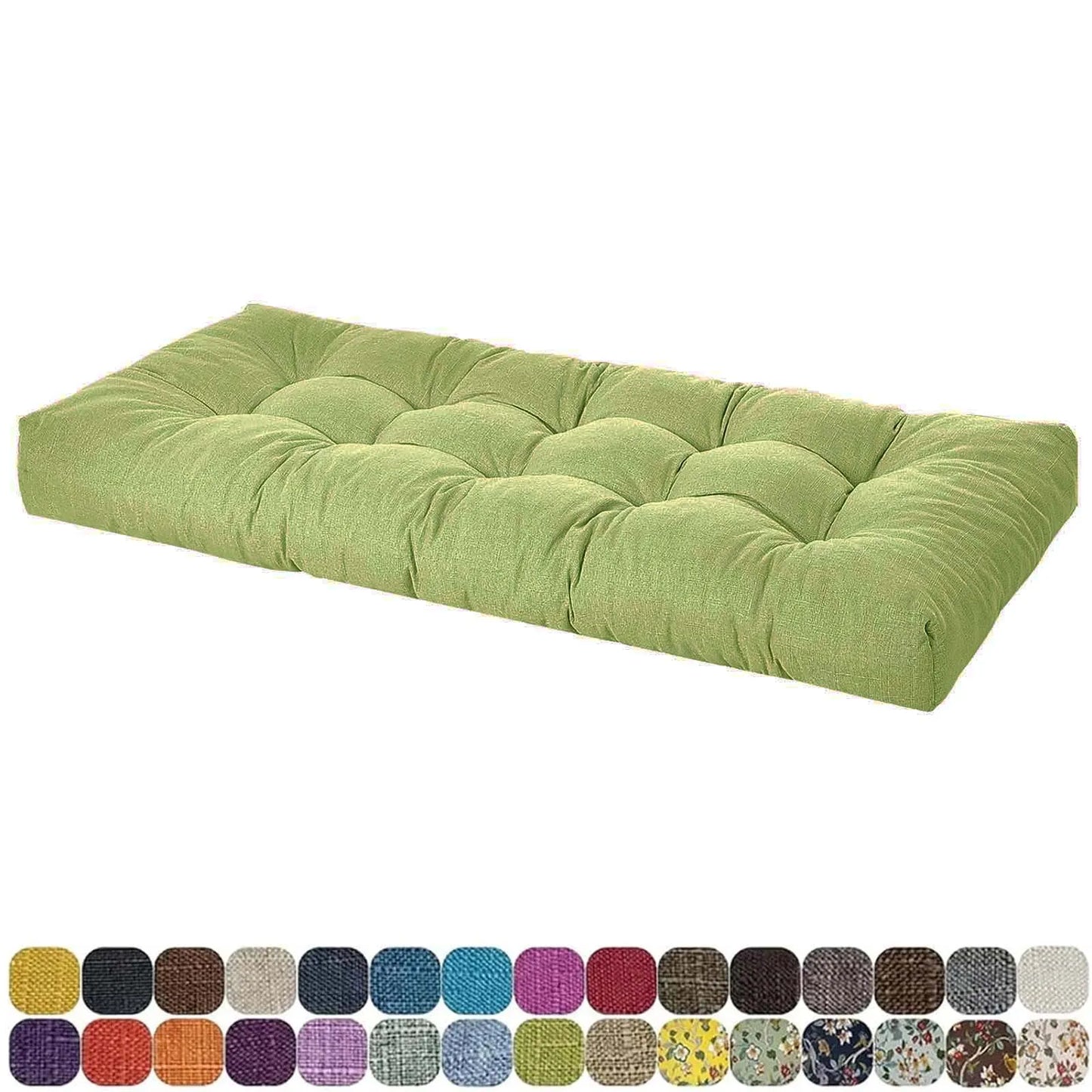 Linen Fabric Window Seat Cushion – 6CM Thick Custom Bench Pad for Bay Windows, Patio Chairs & Garden Home Seating Comfort