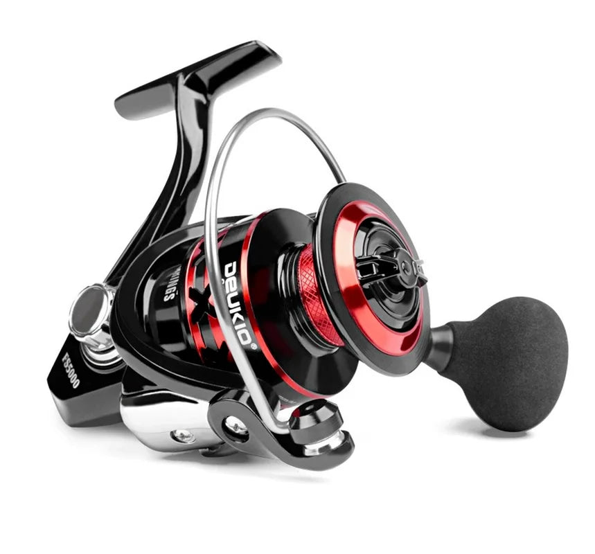 DEUKIO Fishing Reel: 2000-7000 Max Drag 12KG Spinning Reels with Metal Spool - carretilhas de pesca for Fishing Accessories Peche