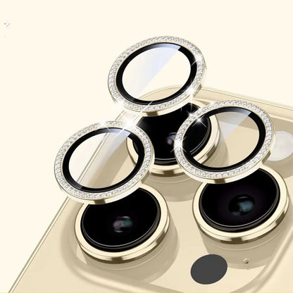 Bling Glitter Diamond Camera Lens Protector Case for iPhone 17/16/15/14/13/12/11 Pro Max Plus – Screen Protector Film Included