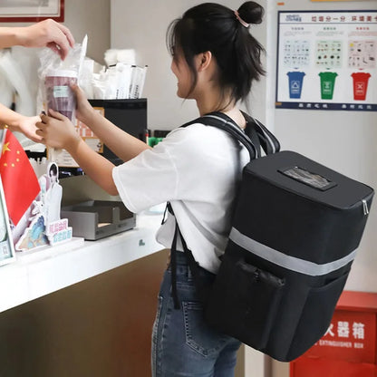 35L Extra Large Thermal Food Cooler Bag — Insulated Backpack for Food Delivery, Fresh-Keeping & Refrigerator Transport