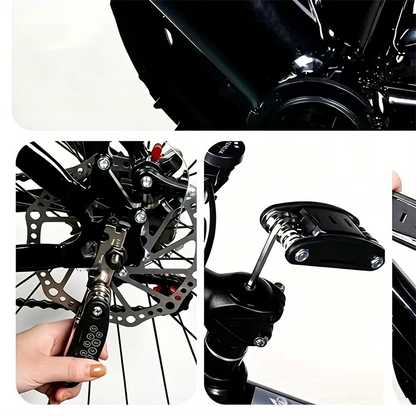 16-in-1 Socket Wrench Set - Non-Slip Rotating Head Stainless Steel Tool for Home & Auto Repairs