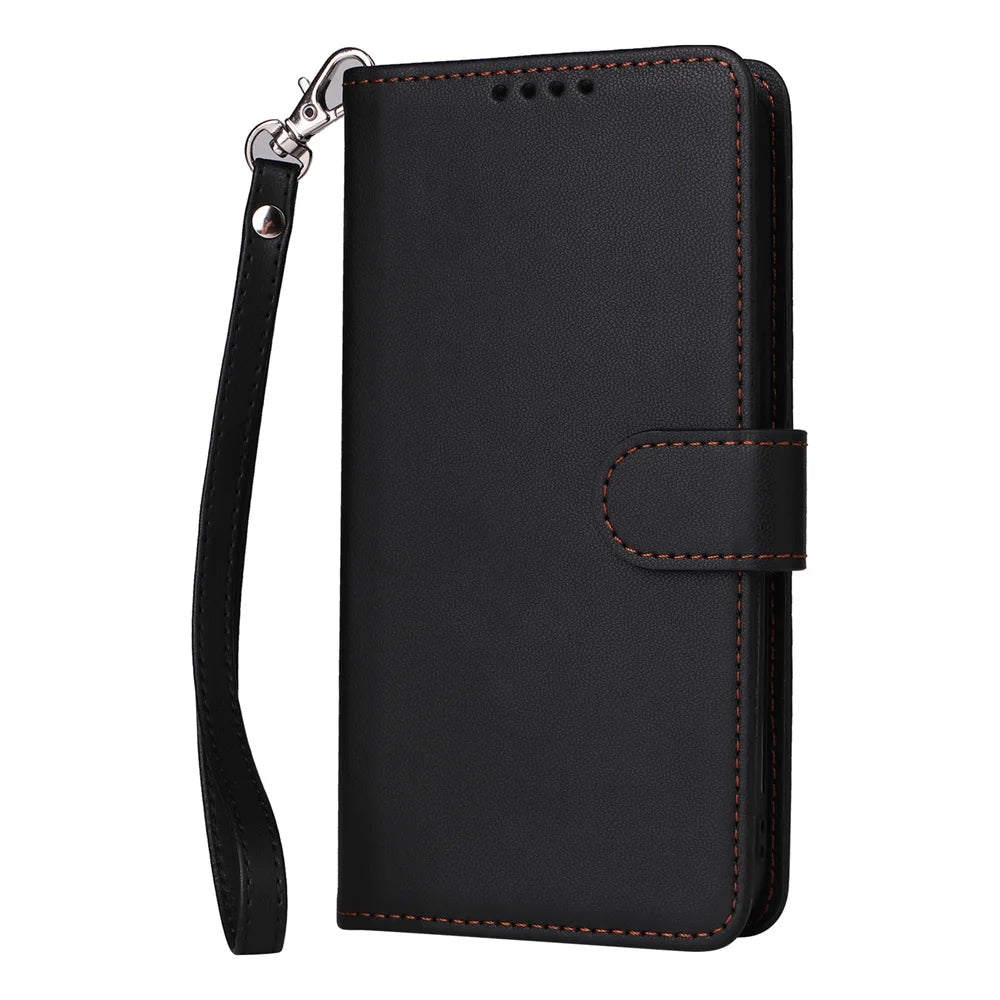 BETOPNICE 2-in-1 Detachable Wallet Case for iPhone 16/15/14/13/12/11/XR/XS Series – Magnetic Clasp Flip Cover with Removable Phone Case