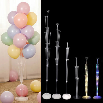 Versatile Birthday Balloon Stand: Durable Holder and Stick Tubes for Party Decorations - Ideal for Weddings, Birthdays, and Baby Showers