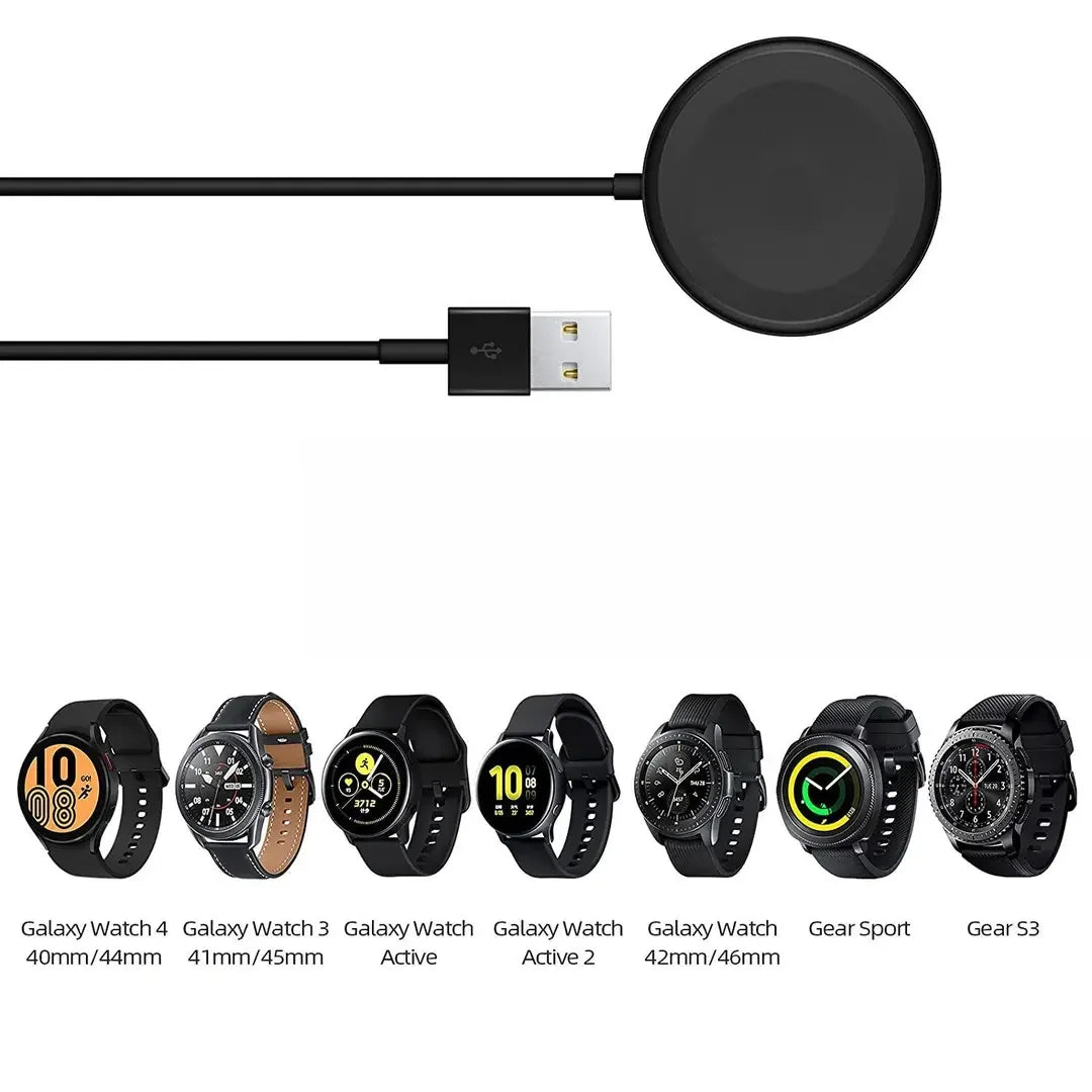 Samsung Galaxy Watch USB Charger - Replacement Charging Cable for Watch 7, 6 Classic, 5 Pro, 4 Classic and Compatible Models