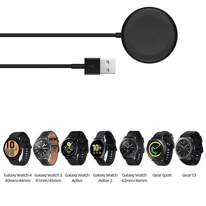 Samsung Galaxy Watch USB Charger - Replacement Charging Cable for Watch 7, 6 Classic, 5 Pro, 4 Classic and Compatible Models