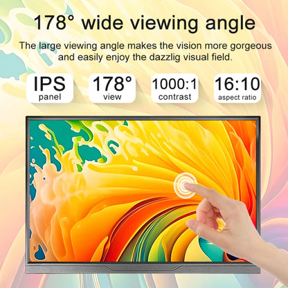 14-Inch Portable Touchscreen Monitor - 1200P IPS Ultra-Thin USB-C HDMI External Display for Laptop, PC, Phone, Switch, PS4/PS5 & Xbox