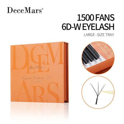 DeceMars 3D–6D Eyelash Extension Tray – Large Volume Individual Lash Extensions for Professional Use