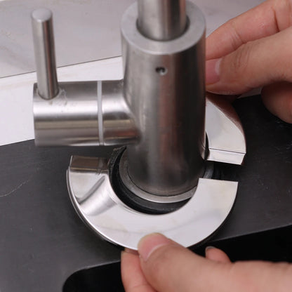4/1Pcs Stainless Steel Faucet Decorative Cover – Self-Adhesive Shower Pipe Wall Trim for Bathroom & Kitchen Faucet Accessories