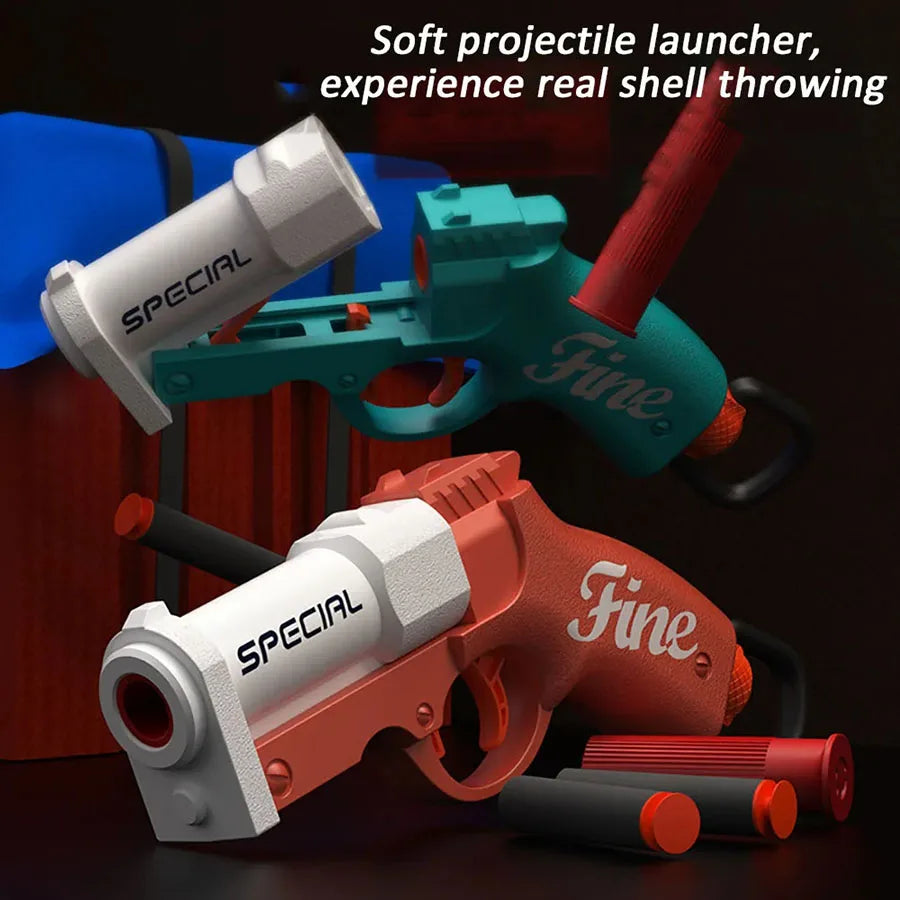 Mini S686 Soft Bullet Launcher Toy Gun – Airsoft Foam Bullet Blaster for Kids, Outdoor Pistol Weapon