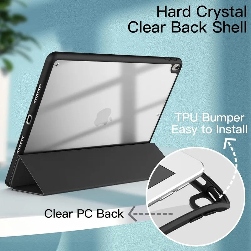 iPad Pro 12.9" Case with Pencil Holder – Slim Stand Cover for 1st & 2nd Gen 2015/2017 Models (A1584/A1652/A1670/A1671/A1821)