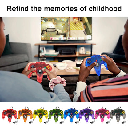 2PCS Wired Gamepad for N64 – Classic Retro Joystick Controllers for Nintendo 64 Gaming Accessories