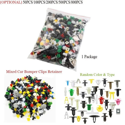 Universal Car Bumper & Door Panel Clips – Auto Fastener Rivets Retainer for All Vehicles