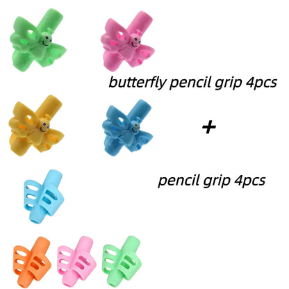 Children’s Silicone Pencil Grip - Writing Posture Corrector and Handwriting Aid for Students, 1 or 3 Pieces