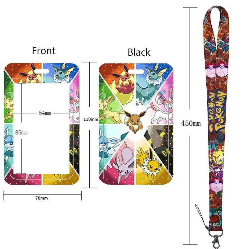 Pikachu Neck Strap Lanyard for Keys – ID Badge Holder, Keychain, Key Rings, Fashion Accessory Gift