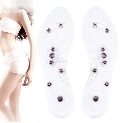 Magnetic Acupressure Foot Massage Insoles – Silicone Pain Relief & Therapy Inserts
