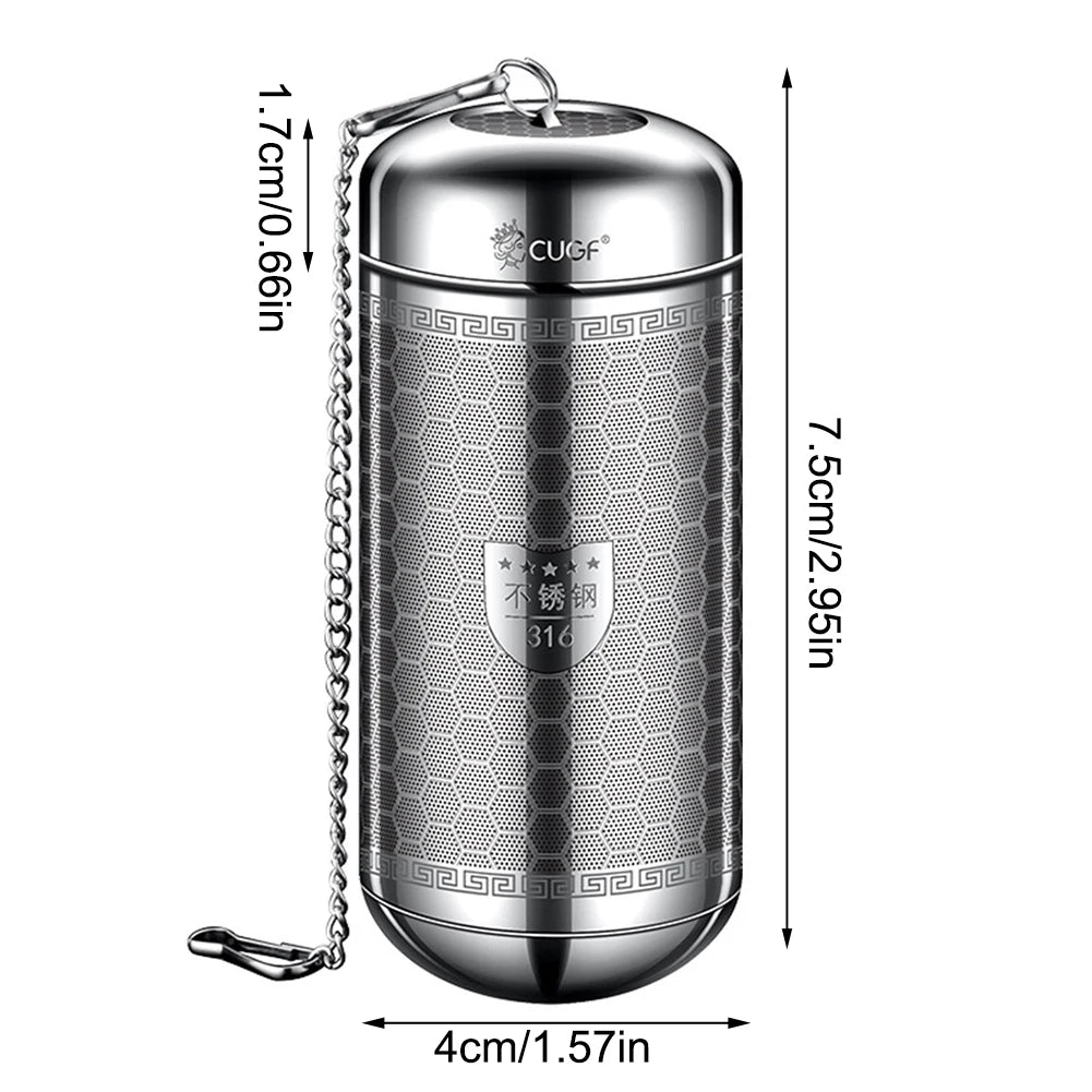 Stainless Steel Tea Infuser & Spice Strainer - Locking Mesh Ball Filter for Tea & Seasoning