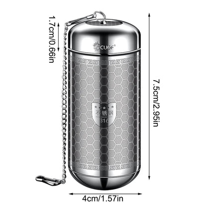 Stainless Steel Tea Infuser & Spice Strainer - Locking Mesh Ball Filter for Tea & Seasoning