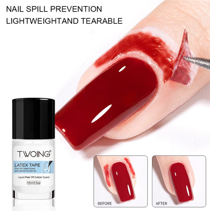 15ml Nail Peel-Off Liquid Latex Tape – Cuticle Guard & Nail Edge Protector for Manicure