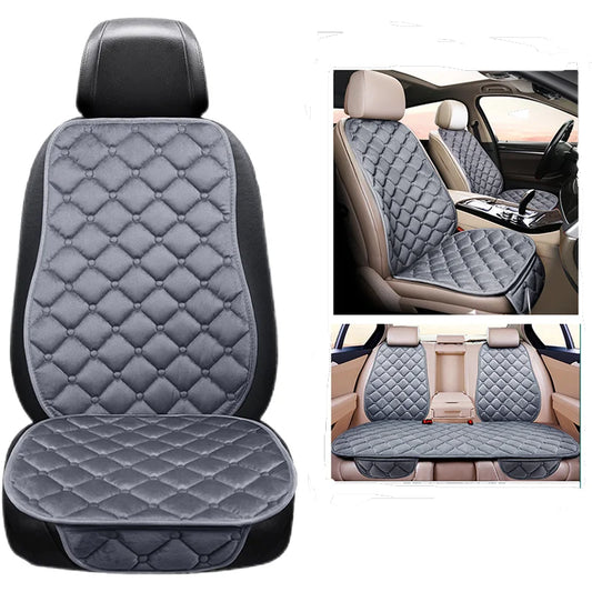 Universal Winter Warm Car Seat Cover Protector Set – 3-Piece Rear Seat Cushion Auto Interior Protection for Cars, SUVs & Vans