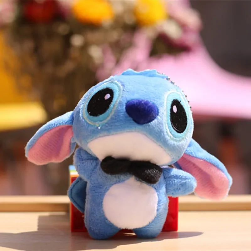 Disney Lilo & Stitch Plush Doll Keychain – Cute Stuffed Animal Pendant for Kids' Birthday & Christmas Gifts