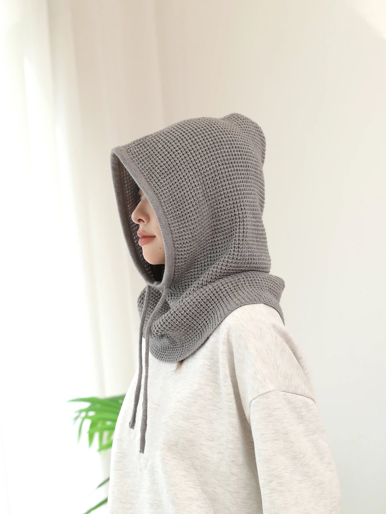 Women’s Winter Beanie Hat with Knit Balaclava – Neck Warmer & Ski Snow Scarf