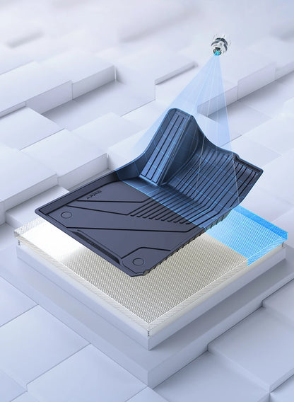 YZ Floor Mats for Tesla Model 3/Y 2021-2023 — Waterproof, Non-Slip TPE Car Accessories