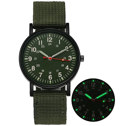 Luxury Men’s Quartz Watch - Waterproof Big Dial Wristwatch with Luminous Hands Fashion Design