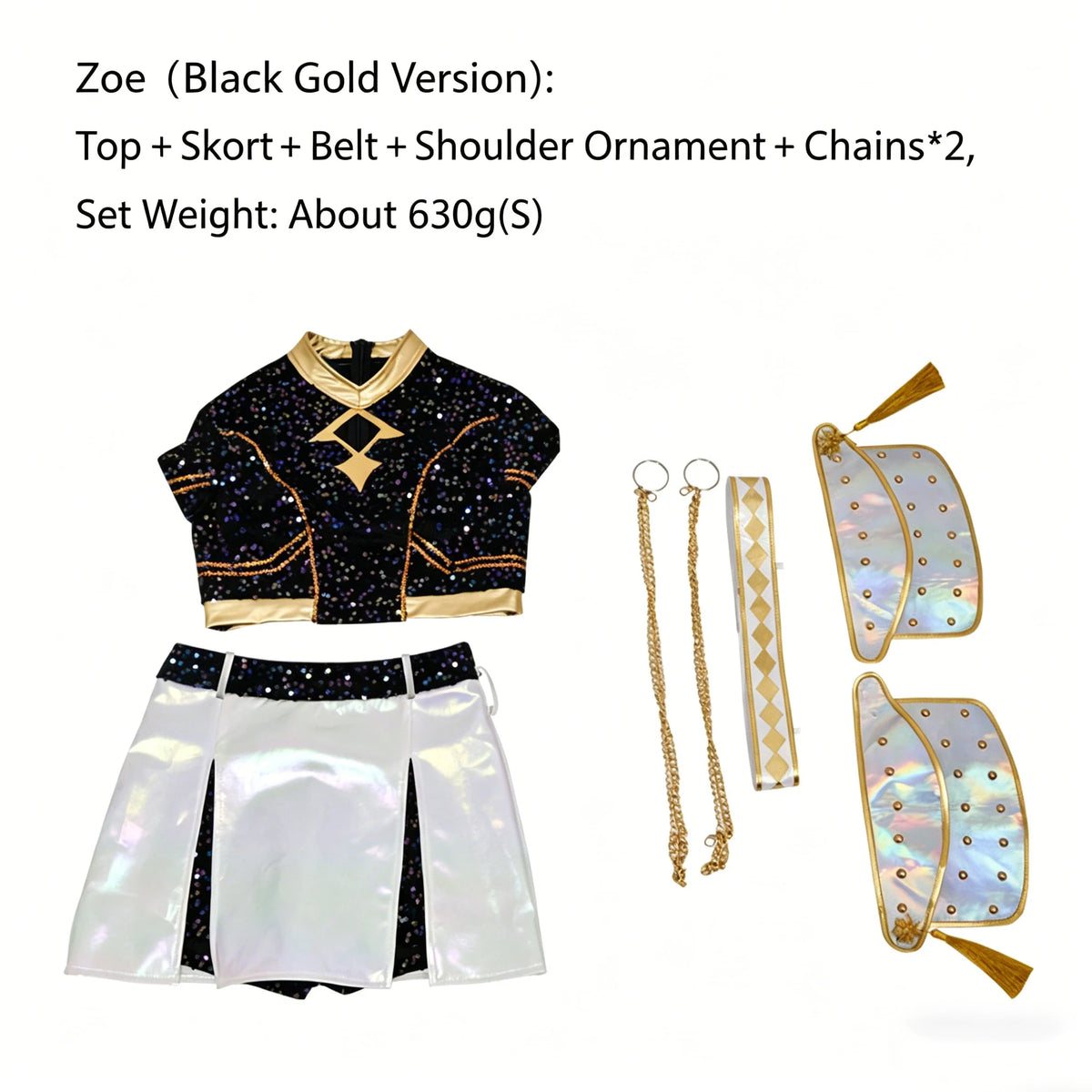 Women's Black Shiny Cosplay Suit - Halloween Party & Birthday Show Costume Outfit