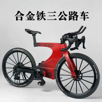 1:8 Dual Shock Downhill Mountain Bike Alloy Model - Soft Tail Metal Racing Toy & Birthday Gift